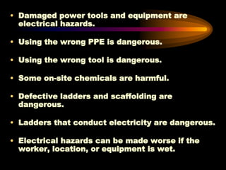 Power Tools Risks Electrical Safety and Hazard Control.ppt