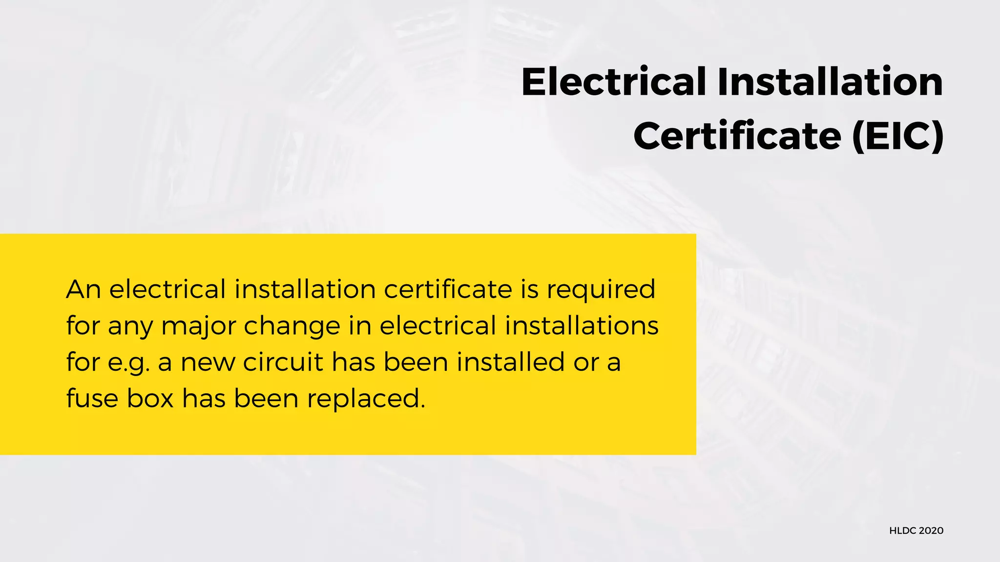 Electrical safety certificate cost in London PPT