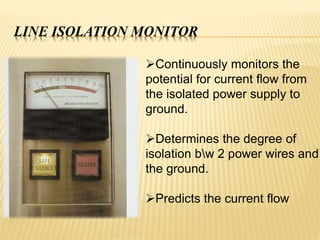 Current Isolation Electrical safety in OR | PPTX