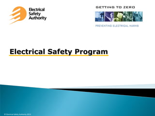 Electrical Safety Program

© Electrical Safety Authority 2013

 