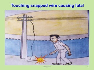 Touching snapped wire causing fatal
23TANGEDCO
 