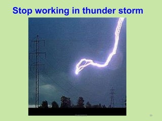 Stop working in thunder storm
39TANGEDCO
 