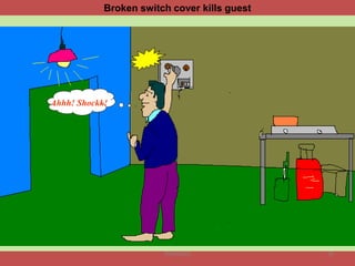 Broken switch cover kills guest
Ahhh! Shockk!
58TANGEDCO
 
