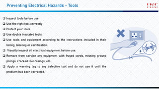 Electrical Safety Training Presentation work | PDF