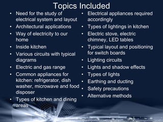 Electrical services in kitchen and dining | PPTX