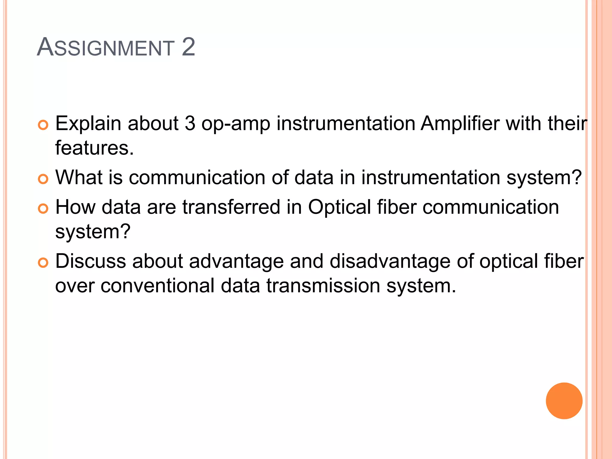 Electrical signal processing and transmission | PPTX