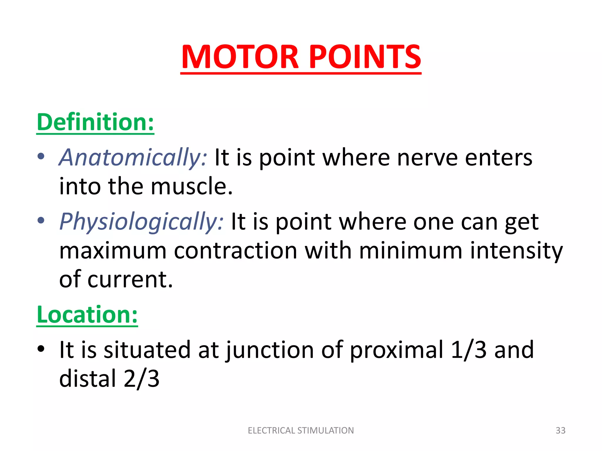 Electrical stimulation | PPTX