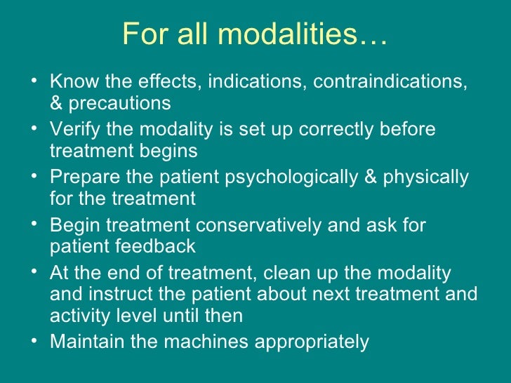 Electrical Stimulation Goals And Treatment