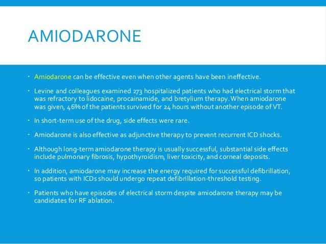 Amiodarone Toxicity Testing