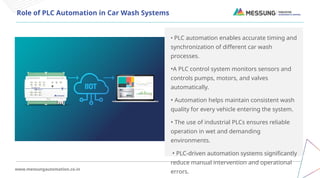 Smart Car Hash Smart Car Wash Automation with XMPRO-10 PLC | PPTX
