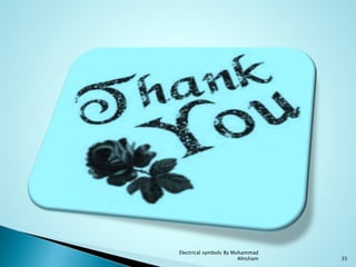 Electrical symbols By Muhammad
Ahtsham 35
 