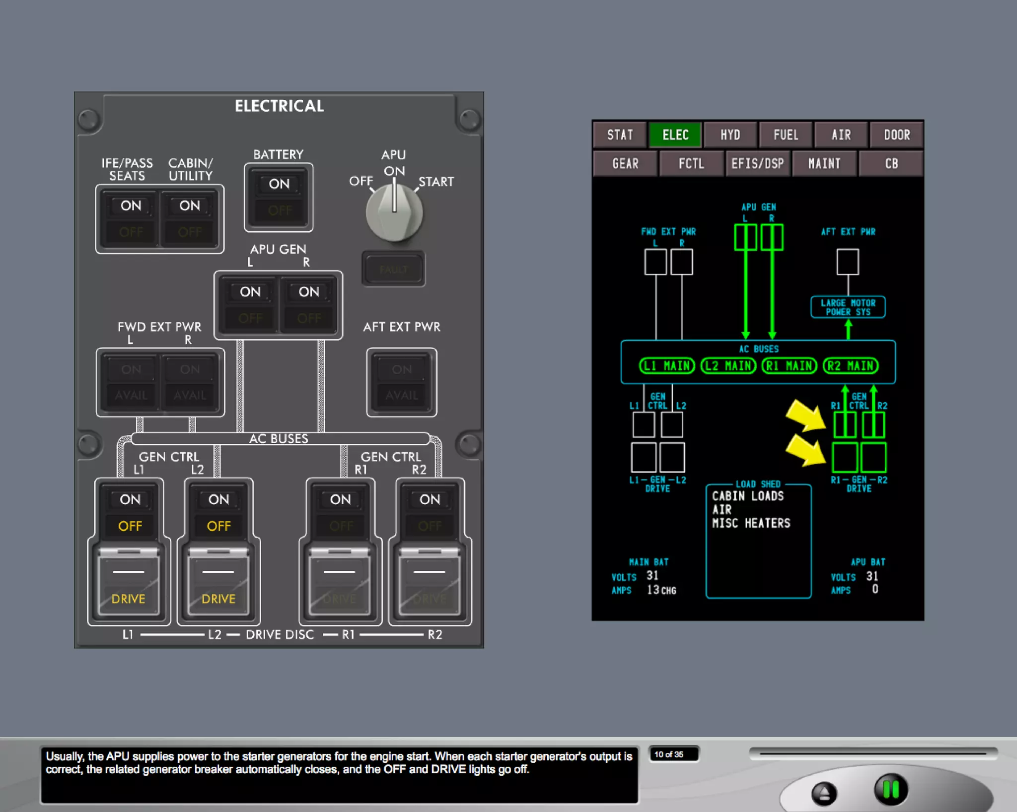 B787 Electrical system