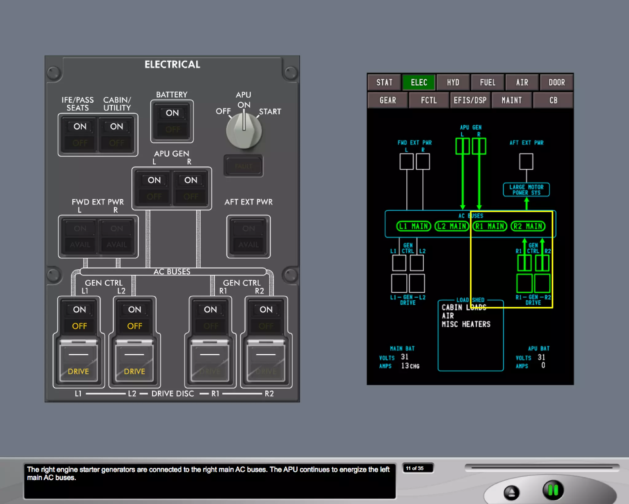 B787 Electrical system