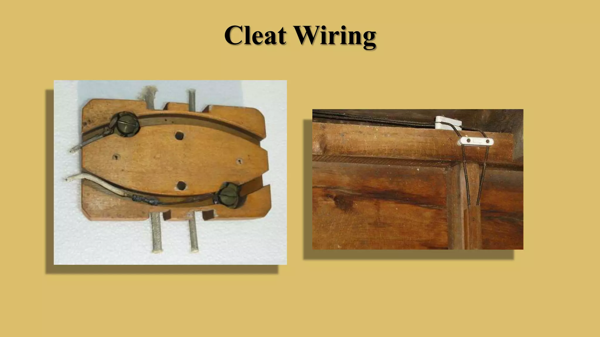 Cleat Wiring
 