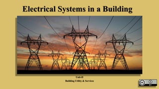 Electrical Systems in a Building
Unit-II
Building Utility & Services
 