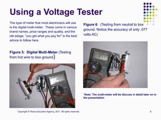 Electrical Test Equipment and devices in Works | PPTX