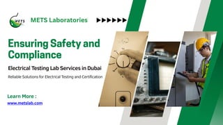 Electrical Testing Lab Services in Dubai.pdf