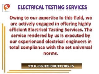 Electrical Testing Services in India