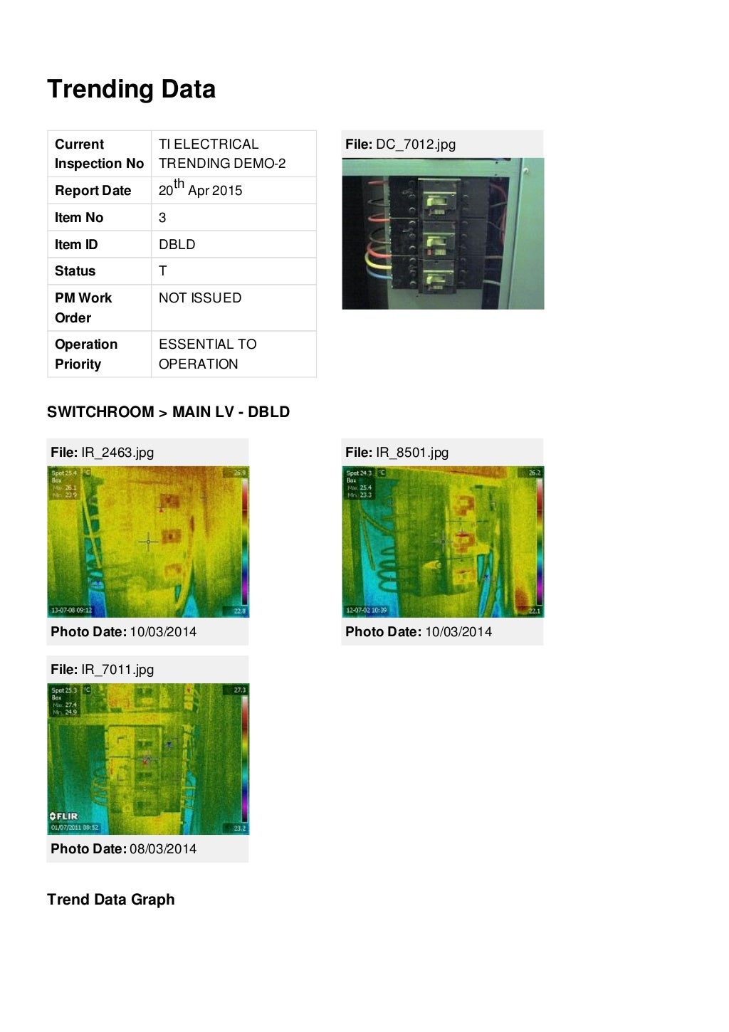 Electrical Thermal Imaging Report TICOR