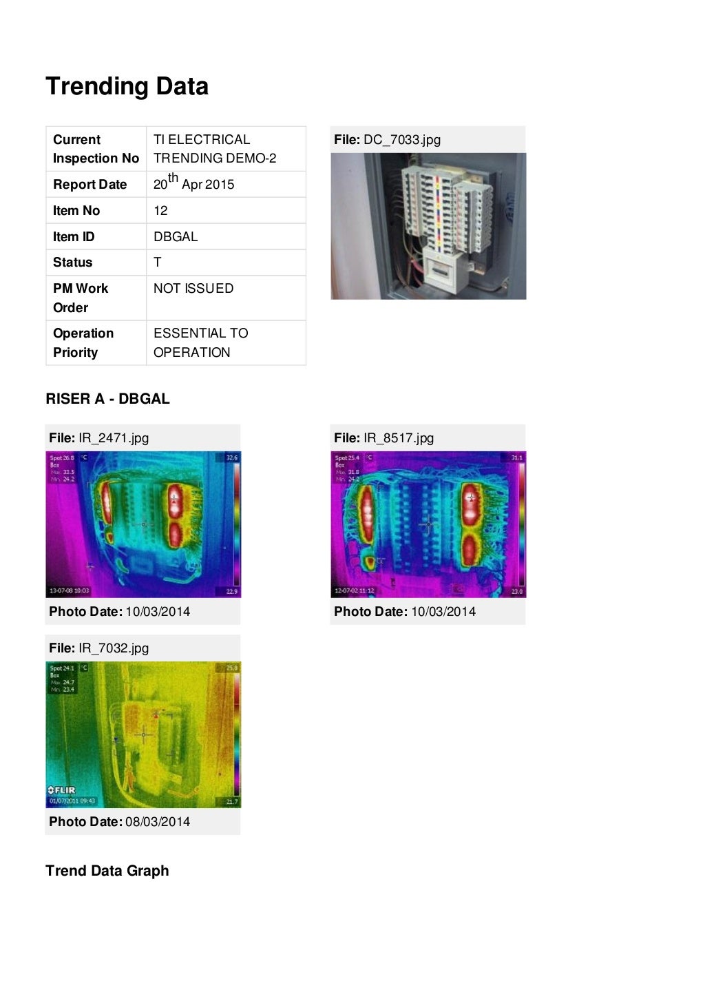 Electrical Thermal Imaging Report TICOR