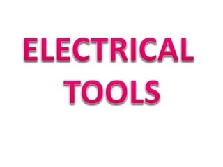 Common Electrical Tools