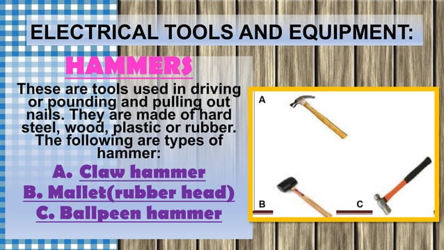 Electrical tools and equipment | PPT