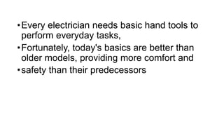 Electrical Tools and Equipment.pptx