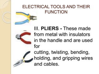 Electrical tools definition discount
