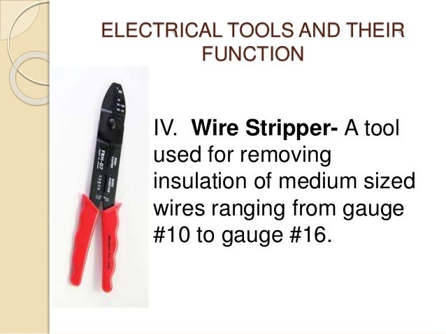 electrical tools and their uses with picture