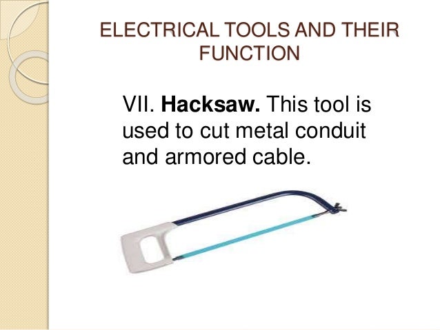 electrical tools and their uses with picture