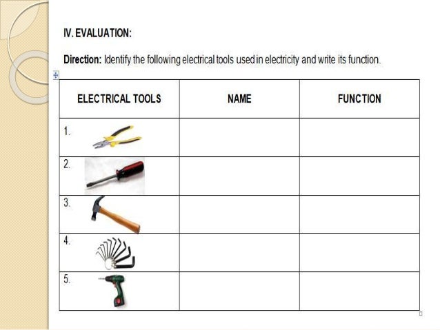 electrical shop material list