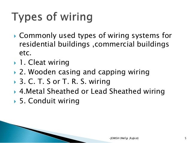 Electrical wiring BY Jemish