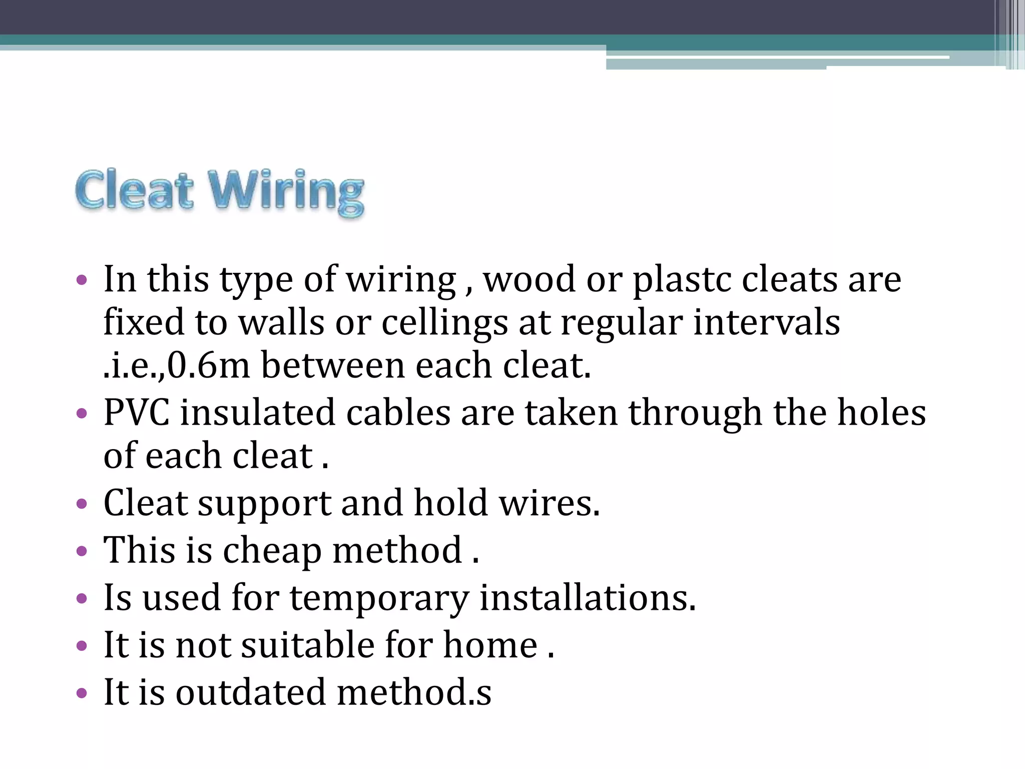 Electrical wiring system | PPTX | Woodworking | Arts and Crafts