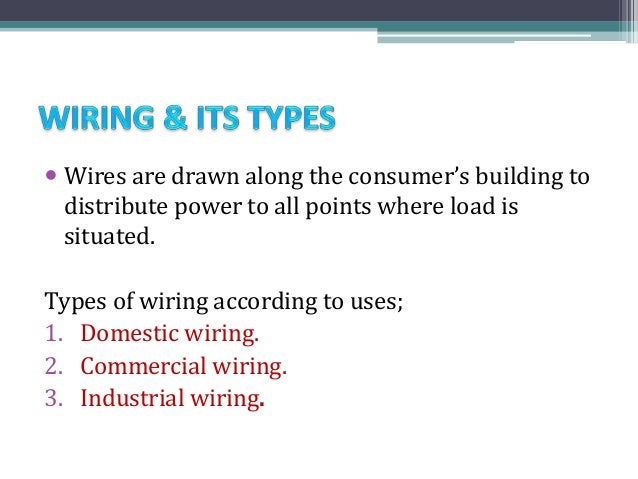 electrical wiring system electrical wiring system