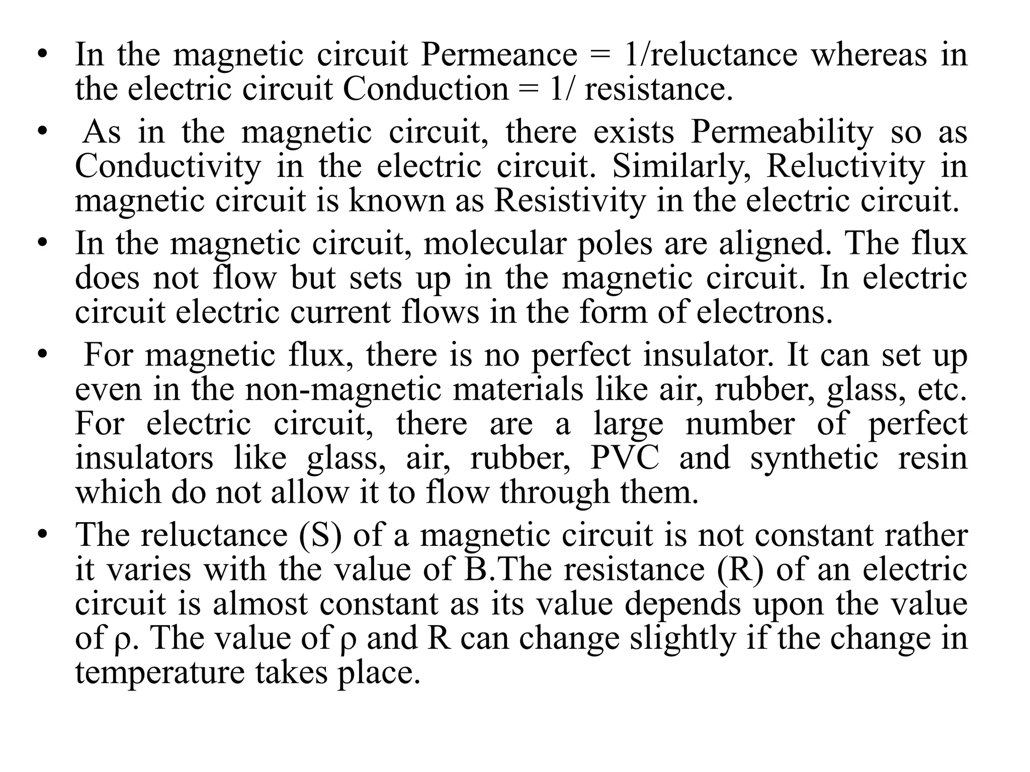 Electric and magnetic circuits | PPT