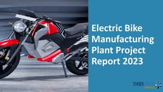 Electric Bike
Manufacturing
Plant Project
Report 2023
 