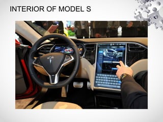 INTERIOR OF MODEL S
 