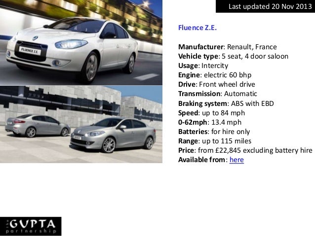 A Comparison Of Performance And Specification Of Electric