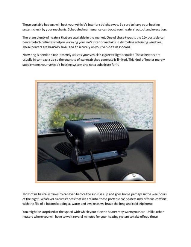 Electric Car Heater