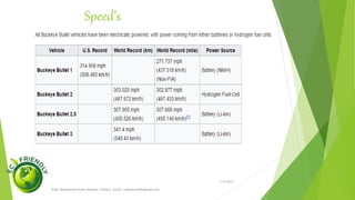 Fuel-cell Electric Vehicle (FCEV)
1/5/2017
Engr.Mohammad Imam Hossain ( Rubel), Email: rubelduet04@gmail.com
A FCEV creates electricity from hydrogen and oxygen, instead of storing and releasing energy like
a battery. Because of these vehicles’ efficiency and water-only emissions, some experts consider
these cars to be the best electric vehicles, even though they are still in development phases and
provide many challenges.
What you should know about FCEVs:
•Purchase price is high because the cost of a fuel cell is several times more expensive than the
cost of an internal combustion engine.
•Extracting hydrogen from a water molecule is an energy-intensive process that generates
greenhouse gas emissions if renewable energies are not used.
•FCEVs are expected to be widespread on the market in the next few years.
•Since February 12, 2015, the fuel-cell Tucson has been for sale in the Vancouver area, making
Hyundai the first original equipment manufacturer to market a fuel-cell vehicle.
•The Toyota Mirai was slated to follow suit, but was stalled due to lack of infrastructure.
•The transportation and infrastructure required to bring this fuel to stations is a challenge.
 