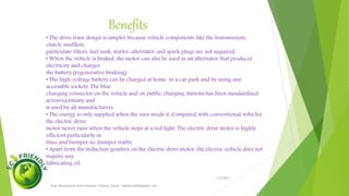 1/5/2017
Engr.Mohammad Imam Hossain ( Rubel), Email: rubelduet04@gmail.com
 Saturn Vue
 Ford Escape
Tesla Road star
 GM’s Chevy Volt
Existing Manufacturer’s of EV’s
 