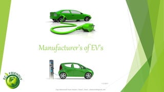 ELECTRIC VEHICLES AND IT'S FUTURE PROSPECT 