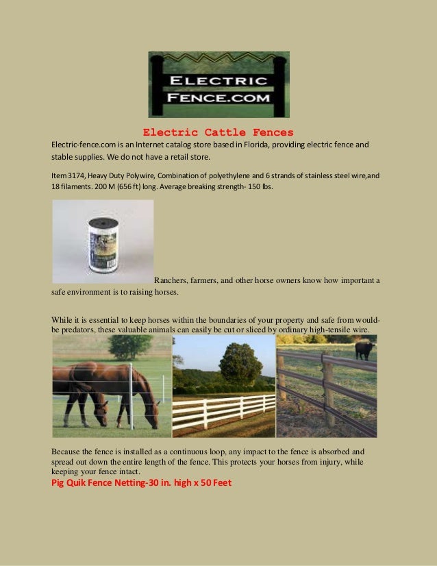Electric Cattle Fences