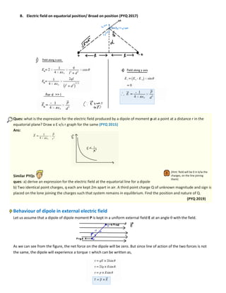 Electric Charges and Fields.pdf for class 12 physics | PDF
