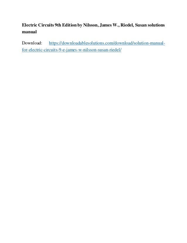 Chapter 4 Solutions Manual Volt Series And Parallel Circuits