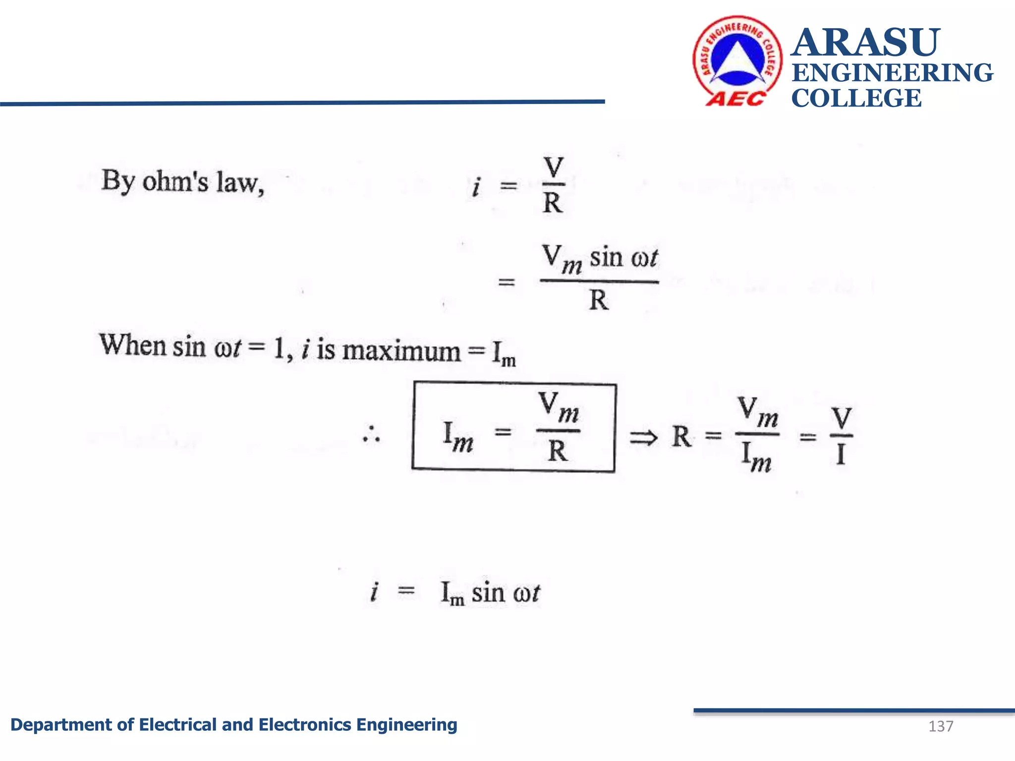 ARASU
ENGINEERING
COLLEGE
137
Department of Electrical and Electronics Engineering
 