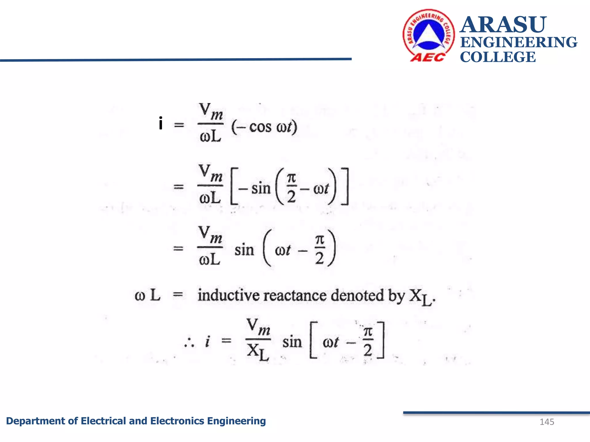 ARASU
ENGINEERING
COLLEGE
145
Department of Electrical and Electronics Engineering
i
 