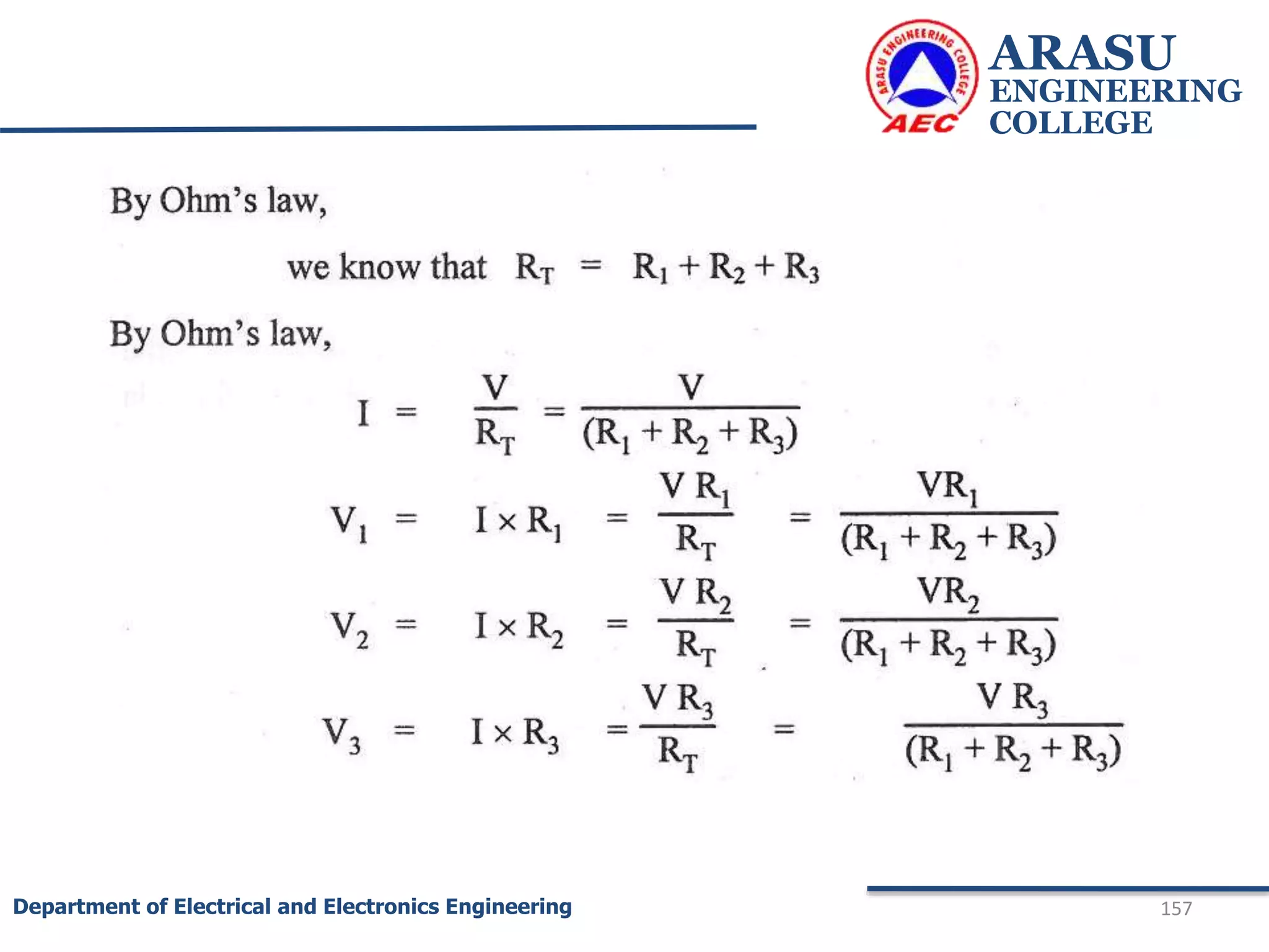 ARASU
ENGINEERING
COLLEGE
157
Department of Electrical and Electronics Engineering
 