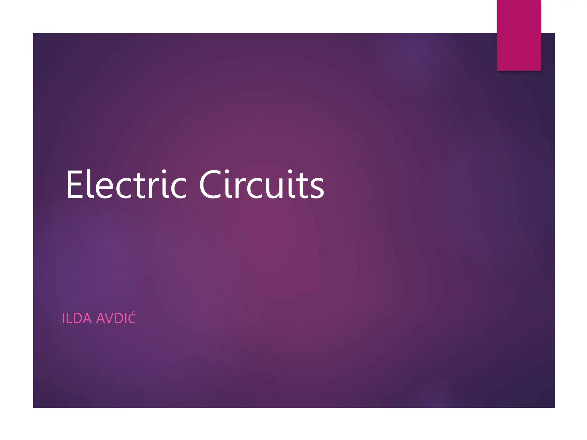 Electric_Circuits presentation power point | PPT