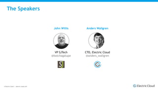 © Electric Cloud | electric-cloud.com
The Speakers
John Willis
VP SJTech
@botchagalupe
Anders Wallgren
CTO, Electric Cloud
@anders_wallgren
 